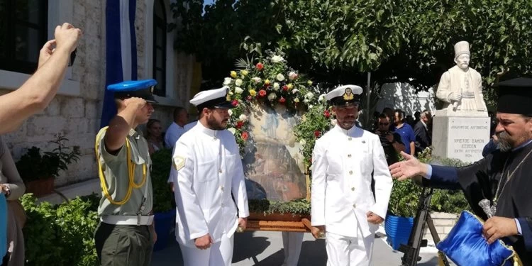 Εορτασμός της 195ης Επετείου από τη Ναυμαχία της Μυκάλης (εικόνες)
